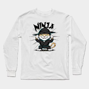 Ninja cat Long Sleeve T-Shirt